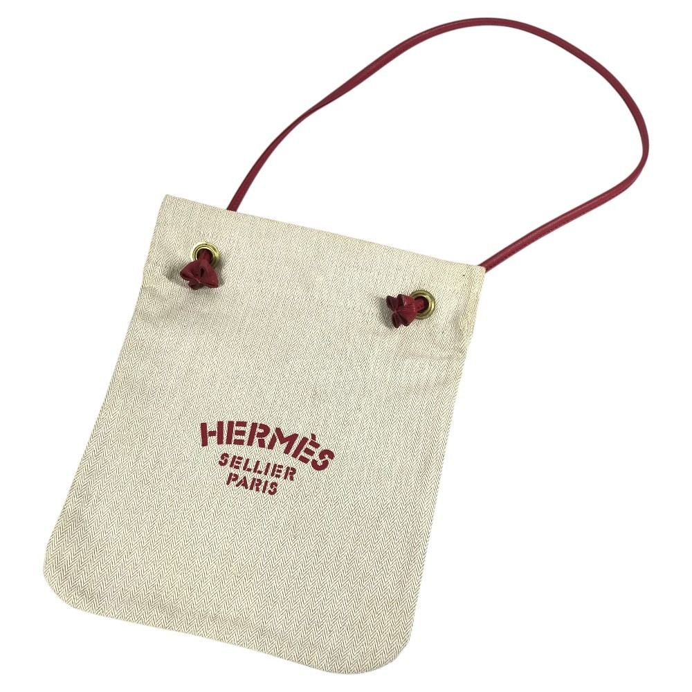 Hermes Shoulder Bag Logo Ali Nu PM Cotton — view 2