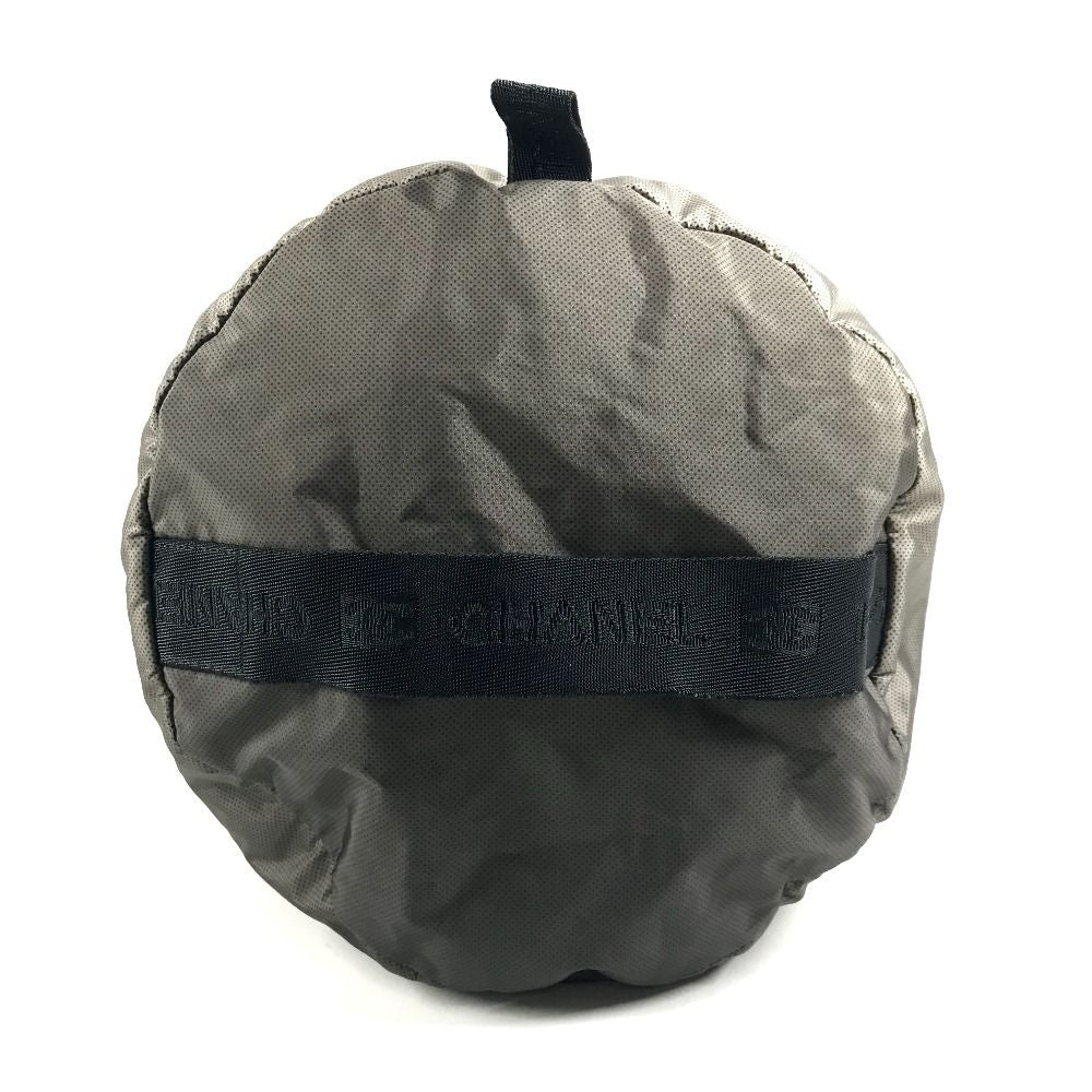 Chanel Boston Bag Logo Nylon Gray — view 4