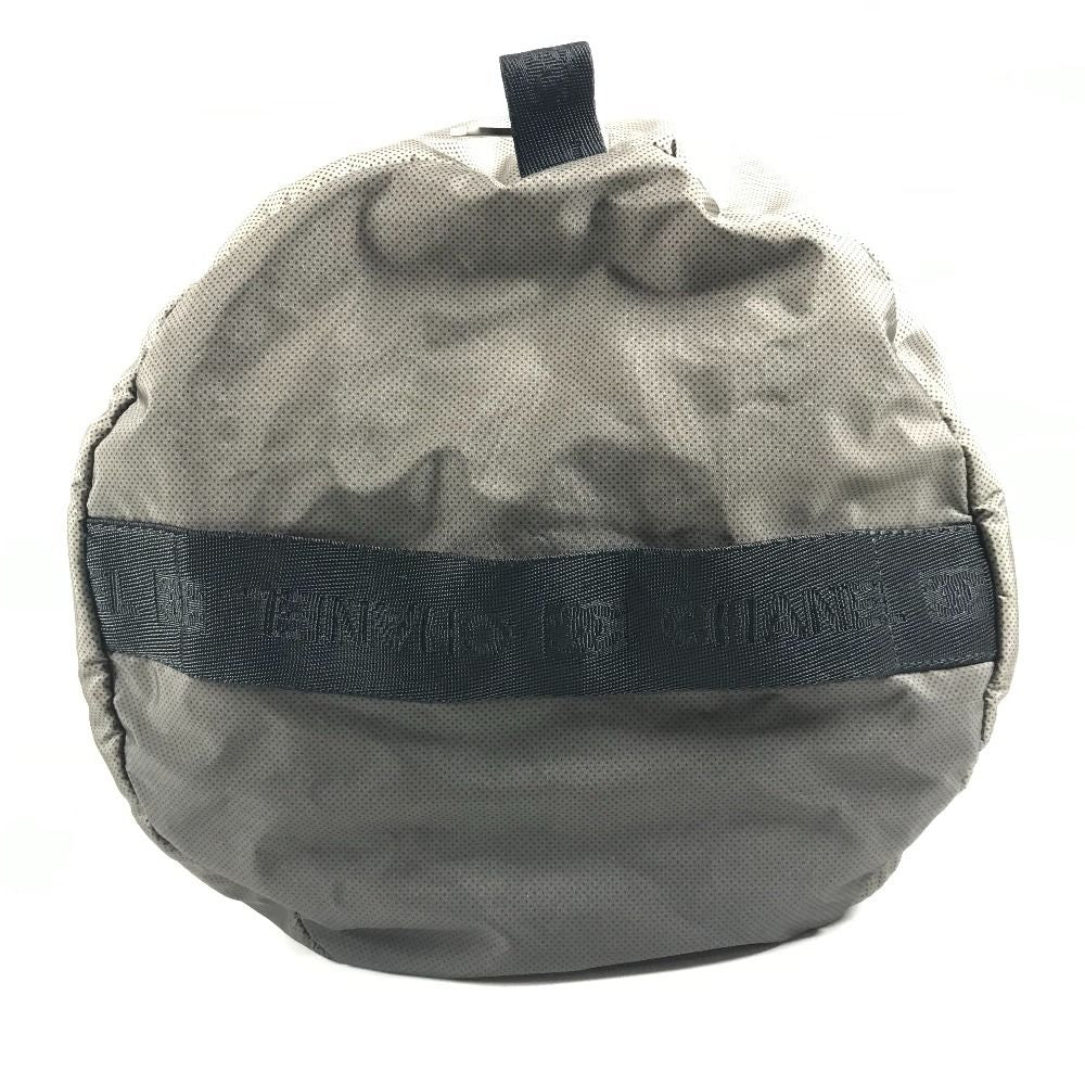 Chanel Boston Bag Logo Nylon Gray — view 5