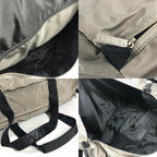 Chanel Boston Bag Logo Nylon Gray — view 8