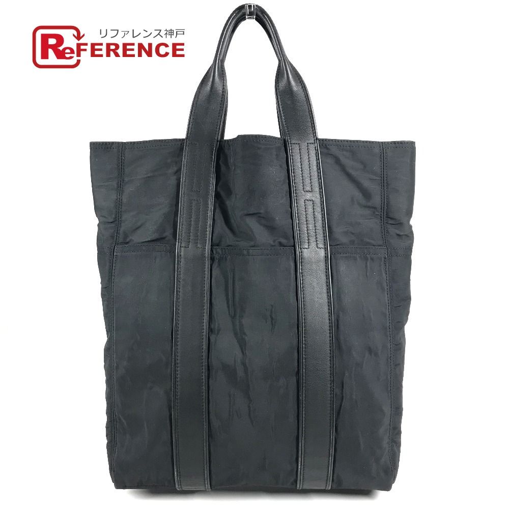 Hermes Tote Acapulco Cabas MM Nylon Black