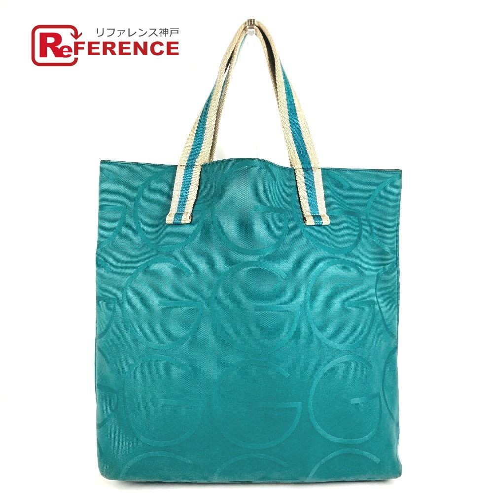 Gucci Shoulder Bag Big Logo Canvas Green