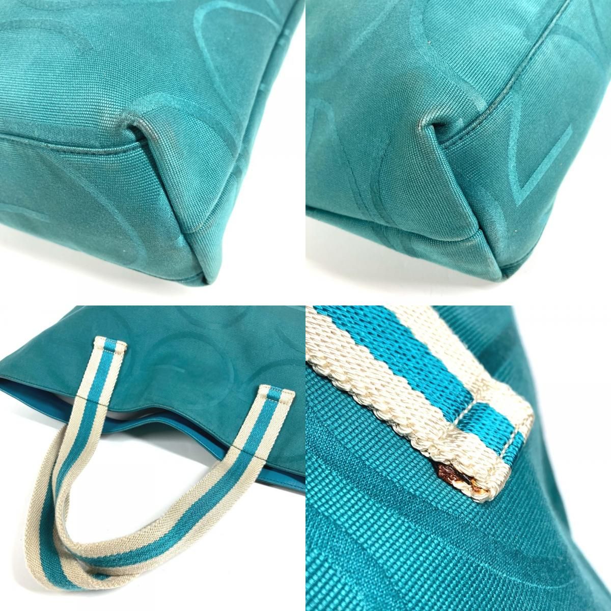 Gucci Shoulder Bag Big Logo Canvas Green — view 8