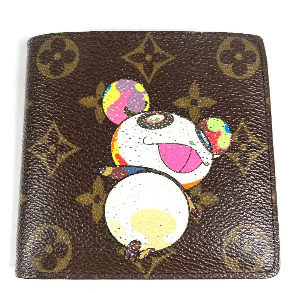 Louis Vuitton Bifold Wallet Portobiert Cles Dimonet Monogram Canvas Brown — view 2