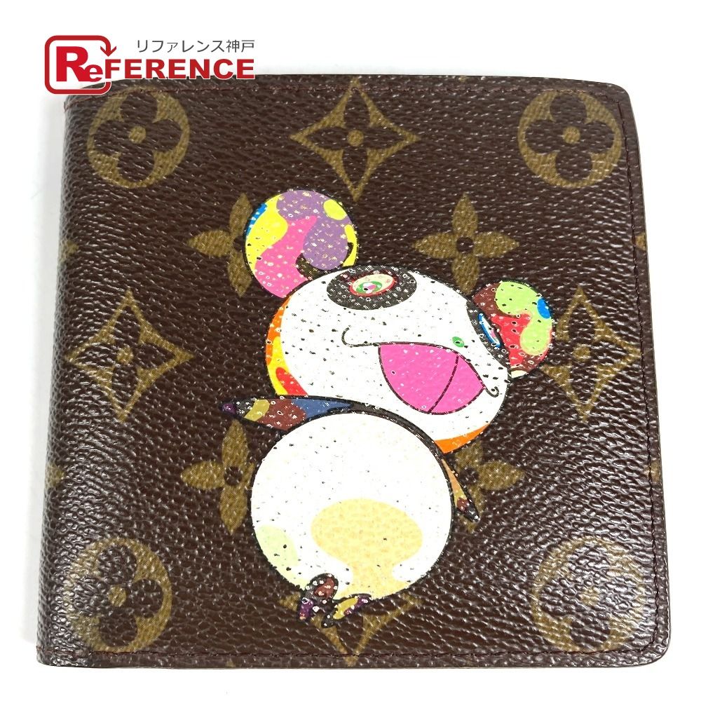 Louis Vuitton Bifold Wallet Portobiert Cles Dimonet Monogram Canvas Brown