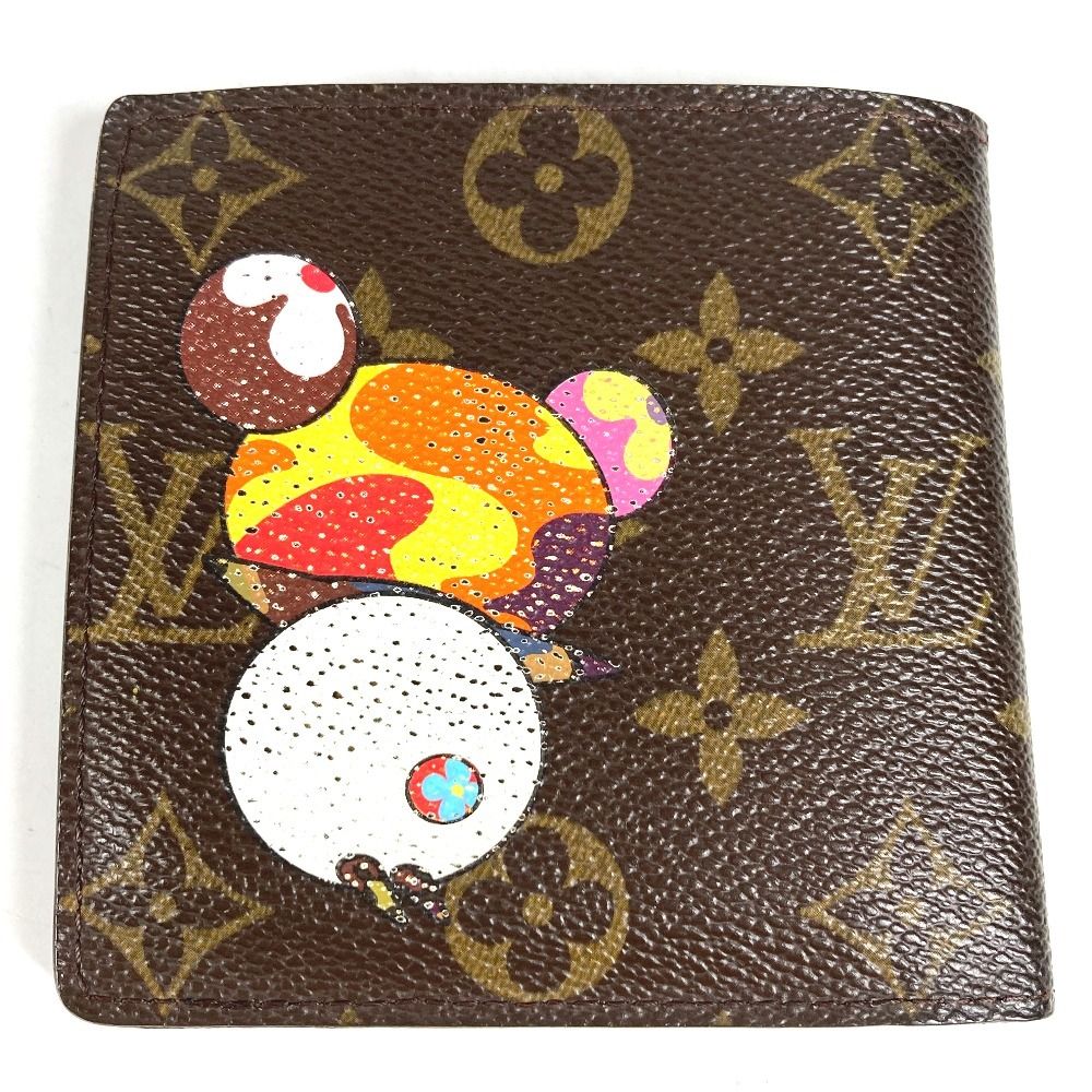 Louis Vuitton Bifold Wallet Portobiert Cles Dimonet Monogram Canvas Brown — view 3
