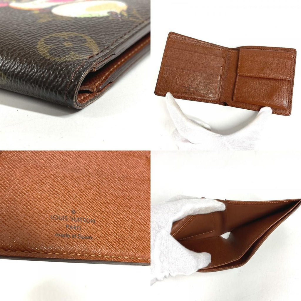 Louis Vuitton Bifold Wallet Portobiert Cles Dimonet Monogram Canvas Brown — view 8