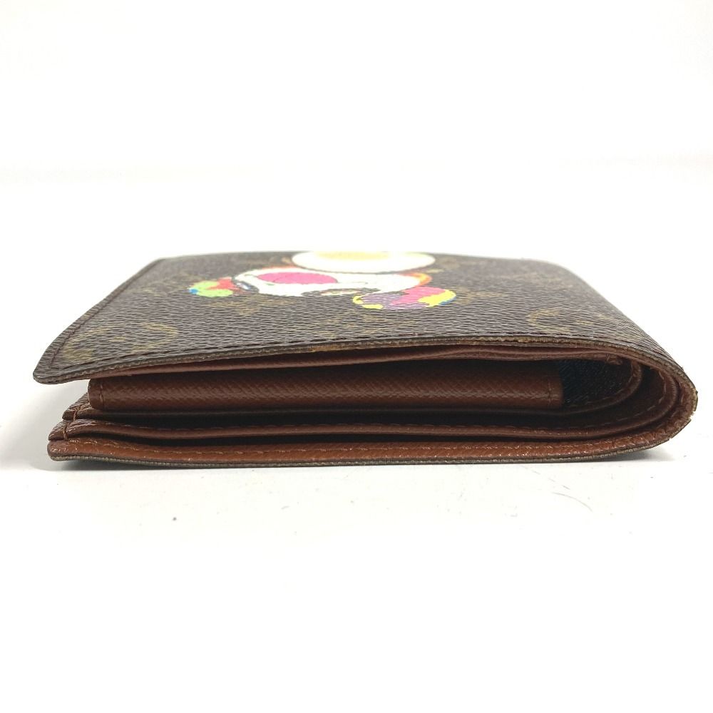 Louis Vuitton Bifold Wallet Portobiert Cles Dimonet Monogram Canvas Brown — view 6