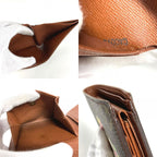 Louis Vuitton Bifold Wallet Portobiert Cles Dimonet Monogram Canvas Brown — view 9
