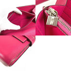 Hermes Wallet Kelly Epsom Rose Tyrian Pink — view 9