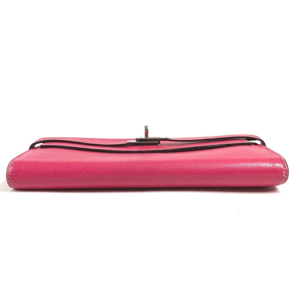 Hermes Wallet Kelly Epsom Rose Tyrian Pink — view 5