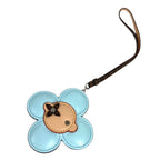 Louis Vuitton Bag Charm Vivienne Strap Monogram Canvas Blue