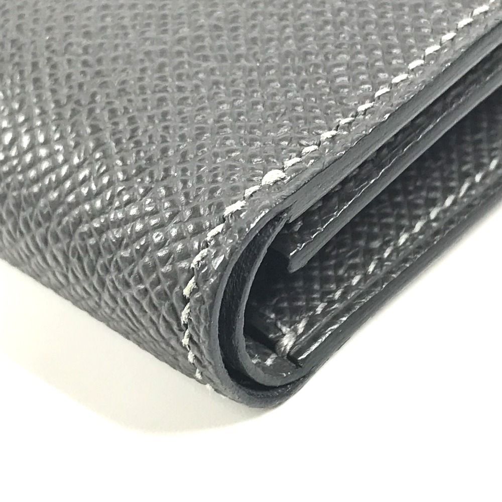 Hermes Trifold Wallet Bearn Combination Epsom Graphite Grineve Gray — view 5