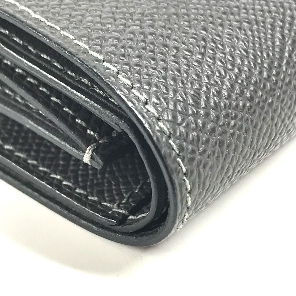 Hermes Trifold Wallet Bearn Combination Epsom Graphite Grineve Gray — view 6
