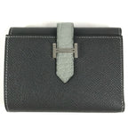 Hermes Trifold Wallet Bearn Combination Epsom Graphite Grineve Gray