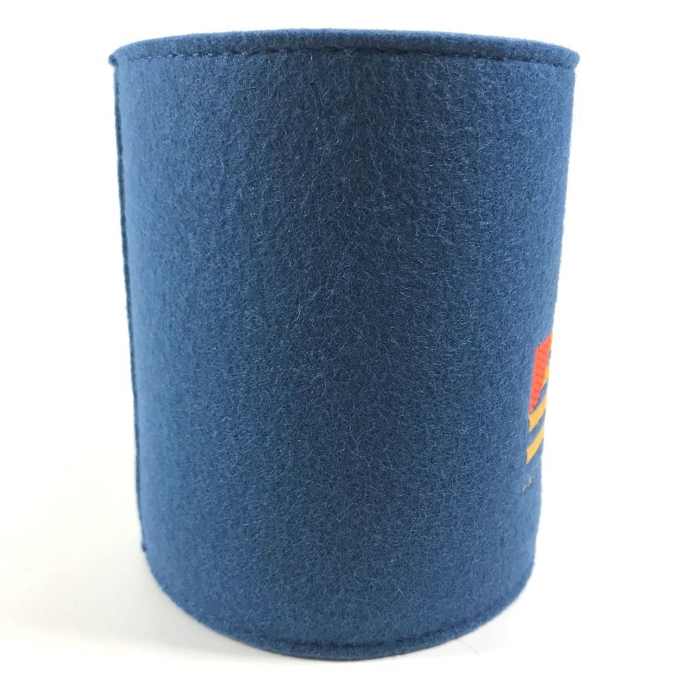 Hermes Case Pen Holder Animo Block Felt Blue Natier — view 4