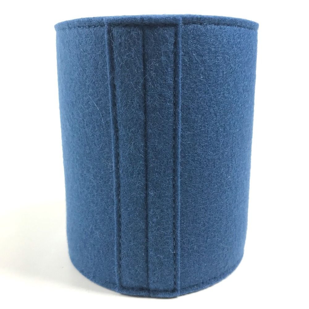 Hermes Case Pen Holder Animo Block Felt Blue Natier — view 2