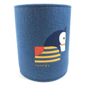 Hermes Case Pen Holder Animo Block Felt Blue Natier