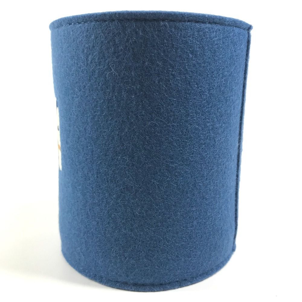 Hermes Case Pen Holder Animo Block Felt Blue Natier — view 3