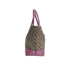 Gucci Supreme Open Tote GG Brown Pink — view 4