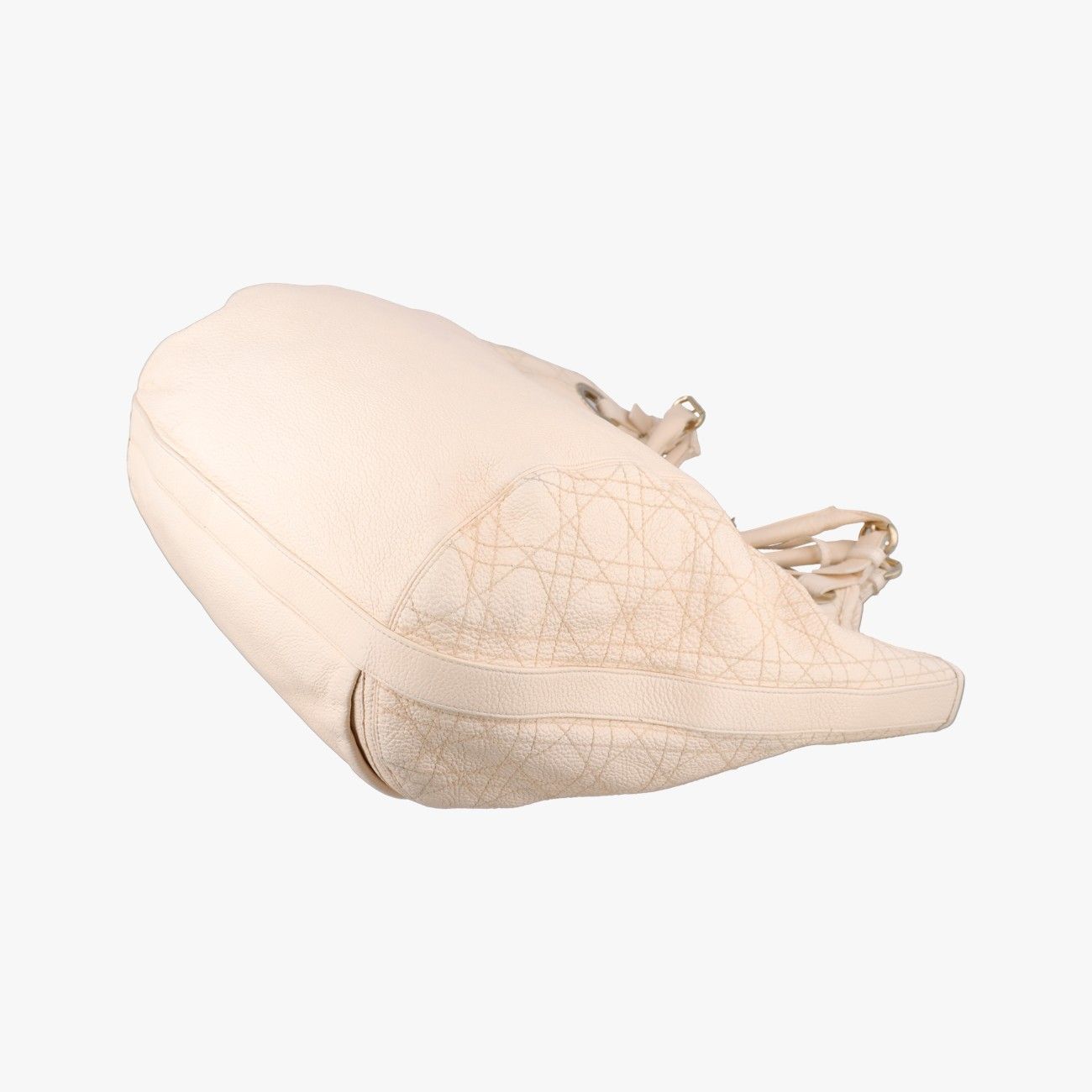 Dior Cannage Beige Leather Handbag — view 6