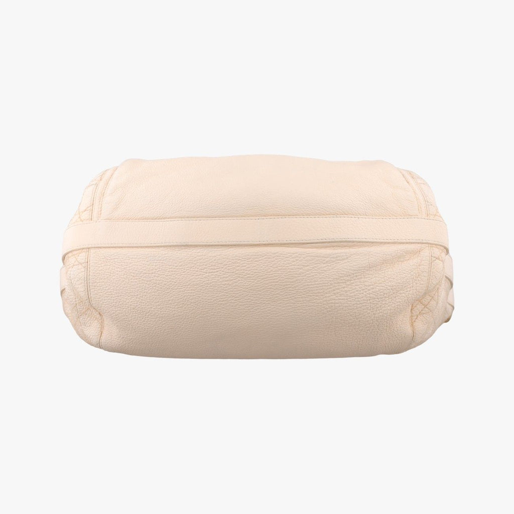 Dior Cannage Beige Leather Handbag — view 3