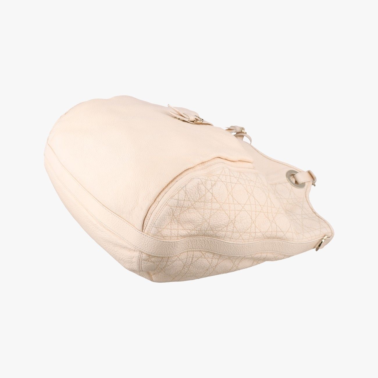 Dior Cannage Beige Leather Handbag — view 4