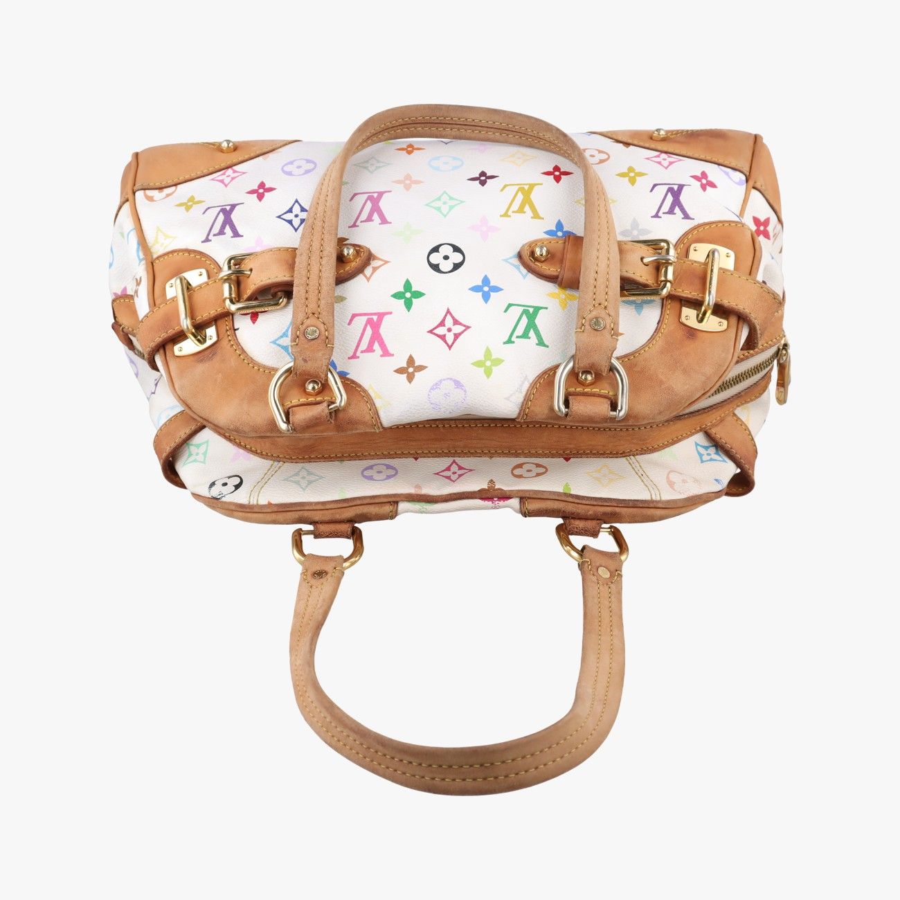 Louis Vuitton Claudia Blanc Monogram Multicolor Shoulder — view 8