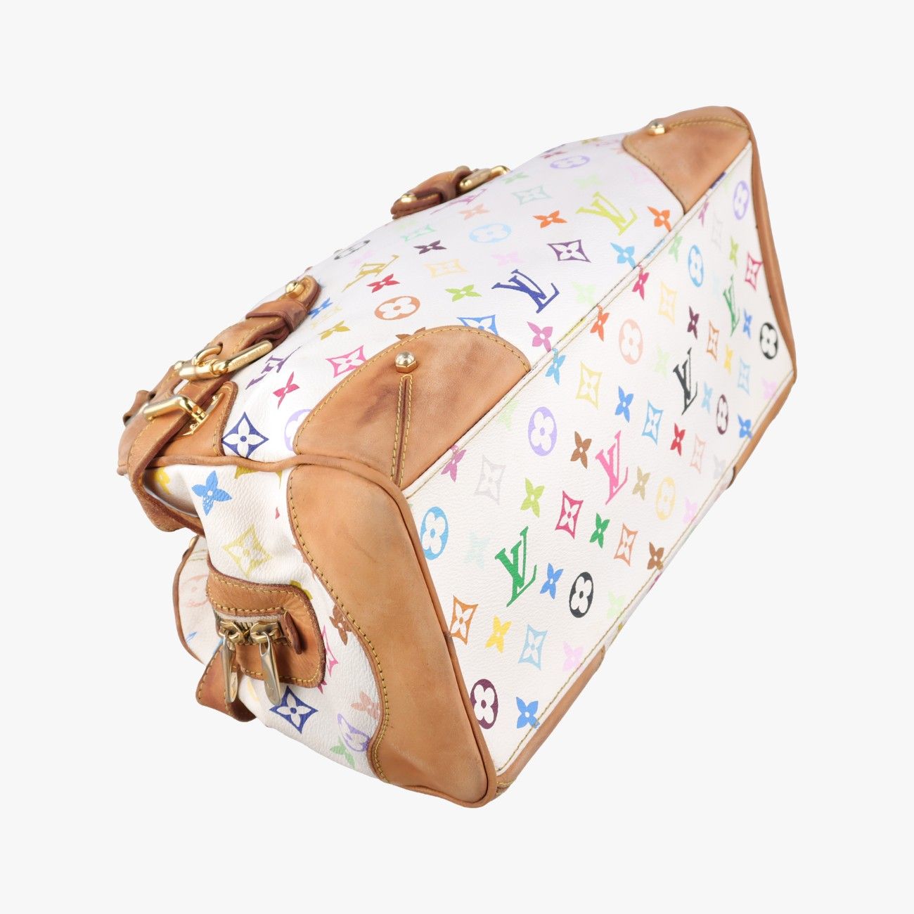 Louis Vuitton Claudia Blanc Monogram Multicolor Shoulder — view 5