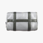 Dior Zucca Pattern Zucchino Glitter Logo Silver Gray Leather PZ Handbag — view 3