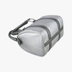 Dior Zucca Pattern Zucchino Glitter Logo Silver Gray Leather PZ Handbag — view 7