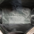 Dior Zucca Pattern Zucchino Glitter Logo Silver Gray Leather PZ Handbag — view 9