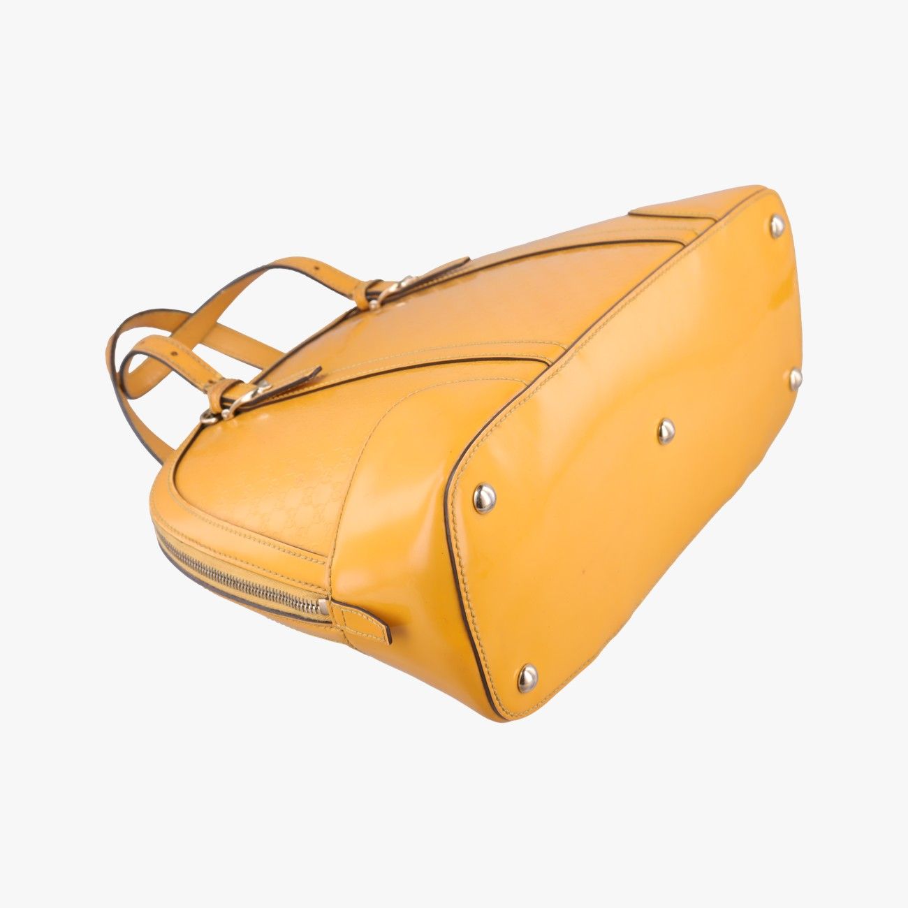Gucci Micro Guccissima Yellow Patent Shoulder — view 7