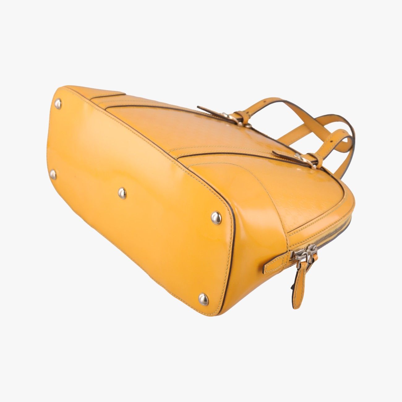 Gucci Micro Guccissima Yellow Patent Shoulder — view 6