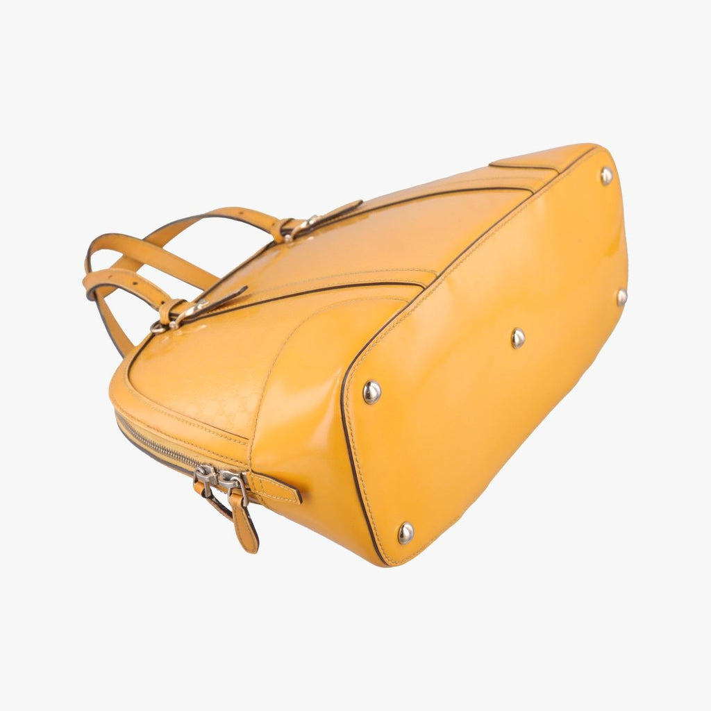 Gucci Micro Guccissima Yellow Patent Shoulder — view 5