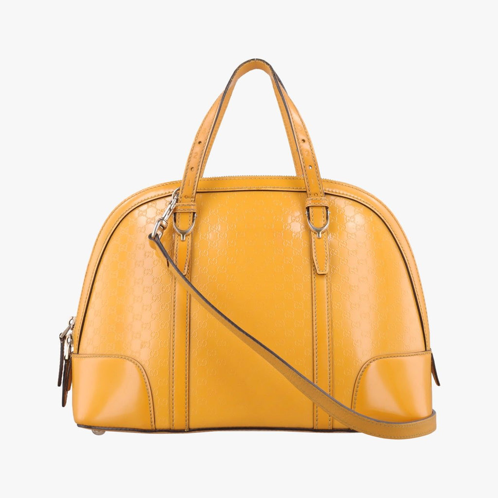Gucci Micro Guccissima Yellow Patent Shoulder