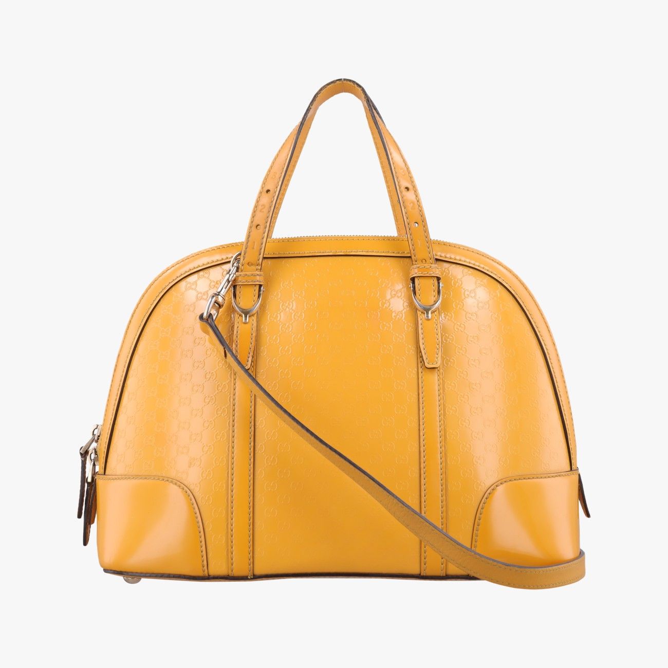 Gucci Micro Guccissima Yellow Patent Shoulder