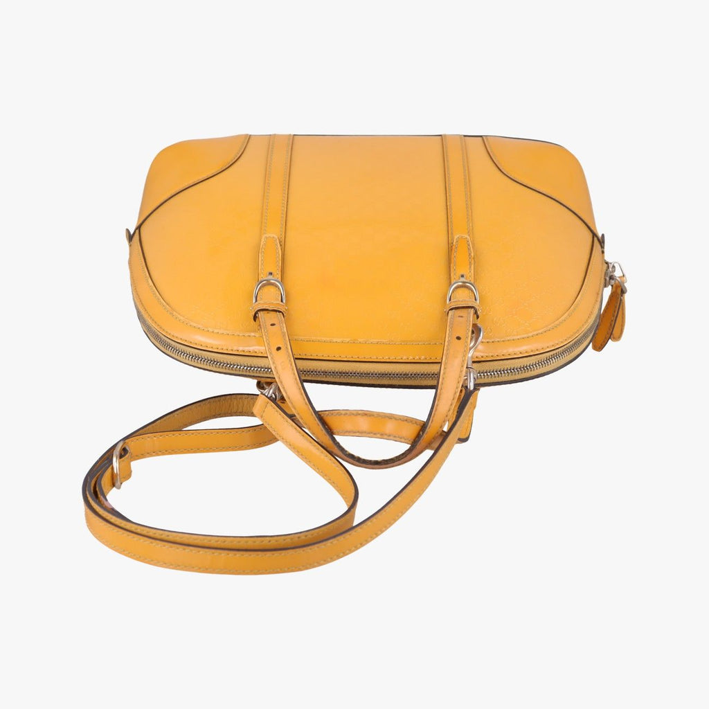 Gucci Micro Guccissima Yellow Patent Shoulder — view 8