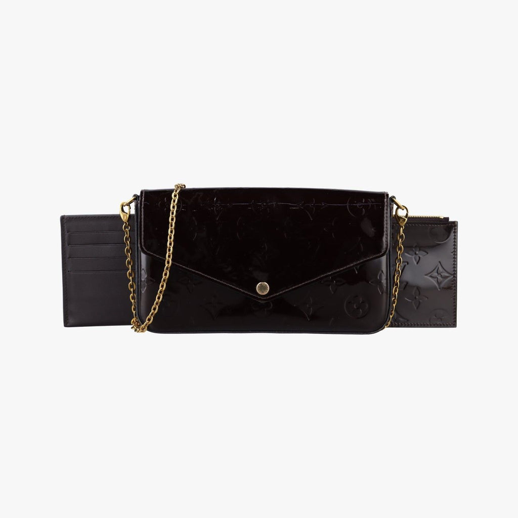 Louis Vuitton Pochette Felice Amarante Vernis Shoulder