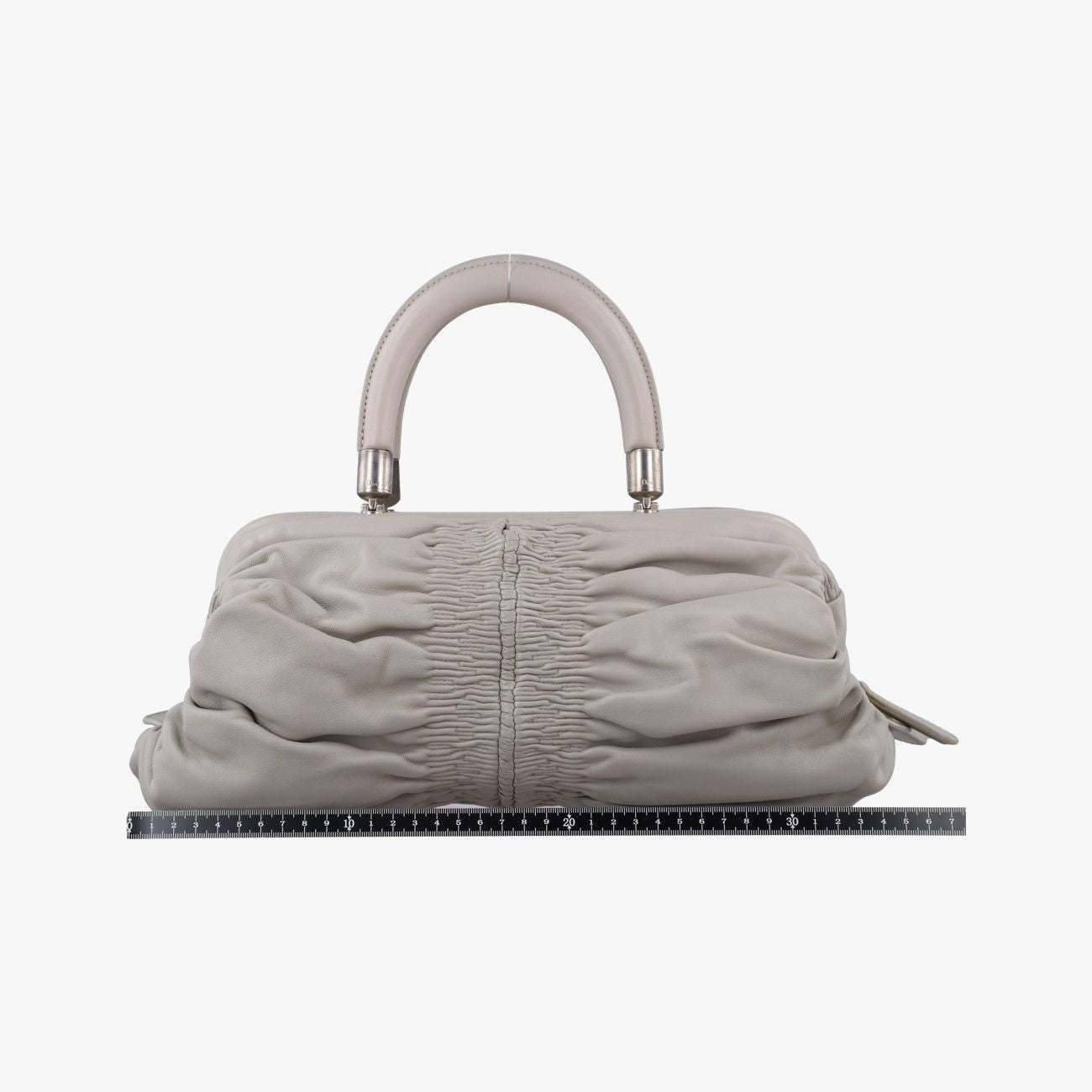 Dior Karenina Gray Lambskin Handbag — view 2