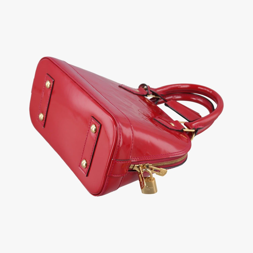 Louis Vuitton Alma BB Pomme D'amour Monogram Vernis Handbag — view 4