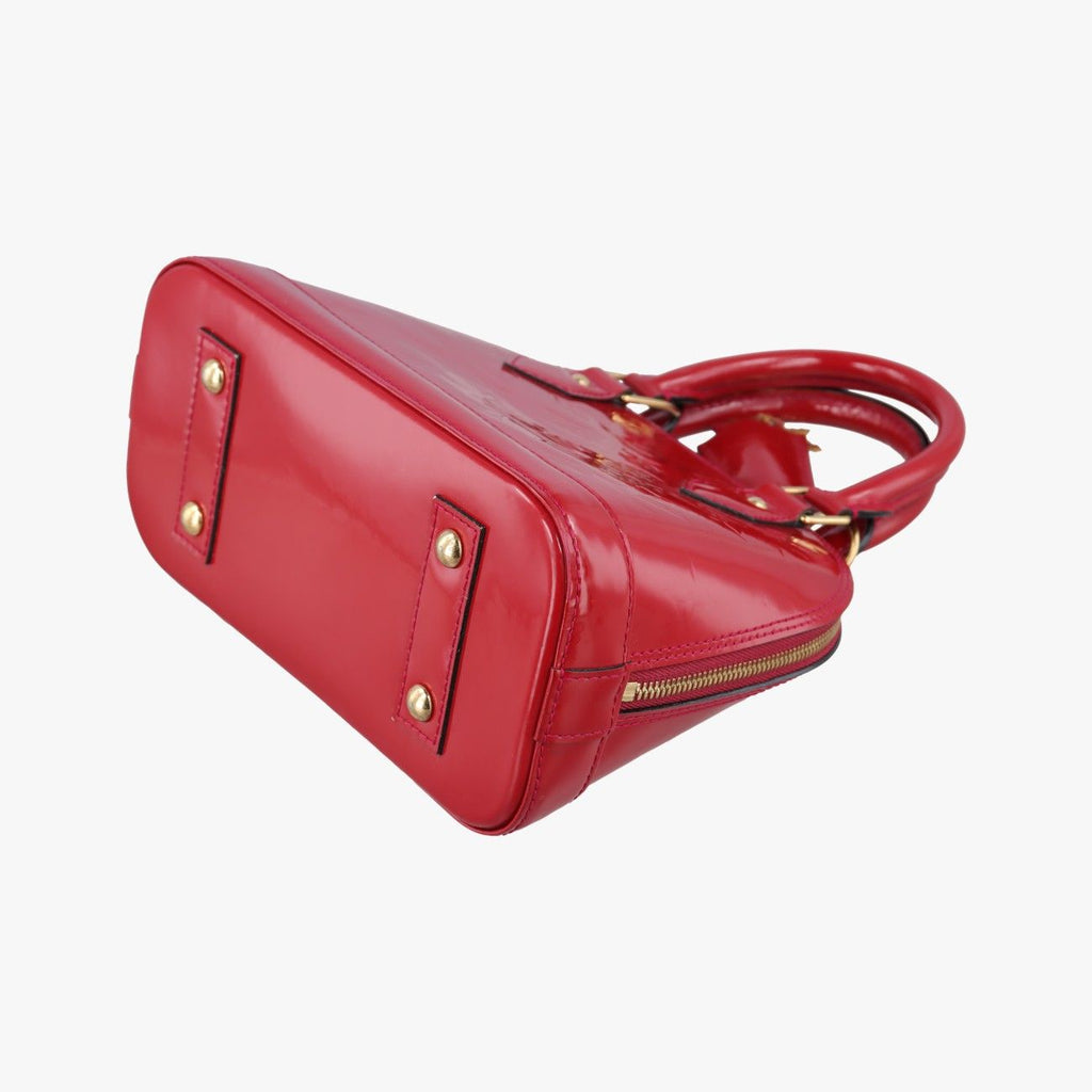 Louis Vuitton Alma BB Pomme D'amour Monogram Vernis Handbag — view 6
