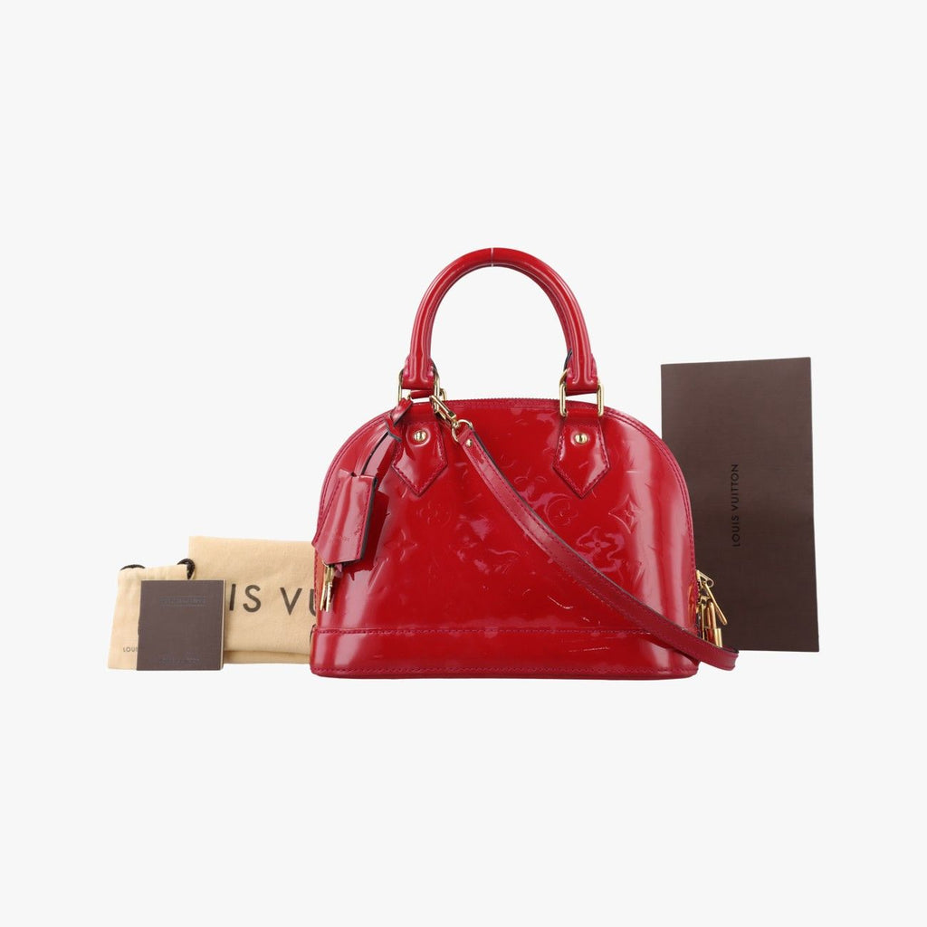 Louis Vuitton Alma BB Pomme D'amour Monogram Vernis Handbag