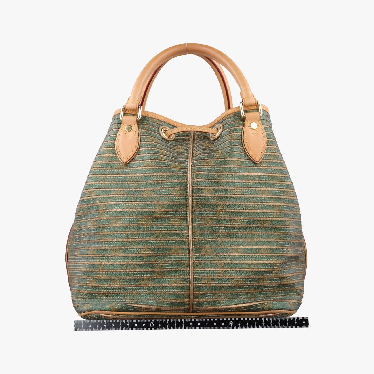 Louis Vuitton Monogram Eden Neo Khaki Green Calf Leather Handbag — view 2
