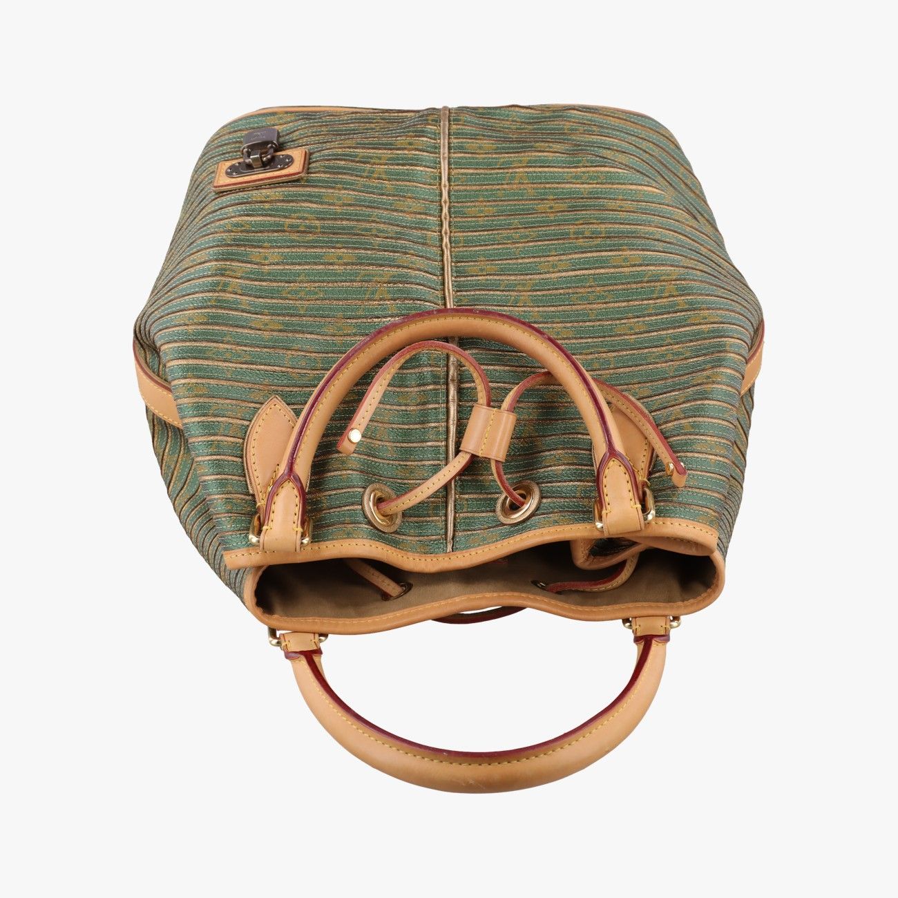 Louis Vuitton Monogram Eden Neo Khaki Green Calf Leather Handbag — view 8