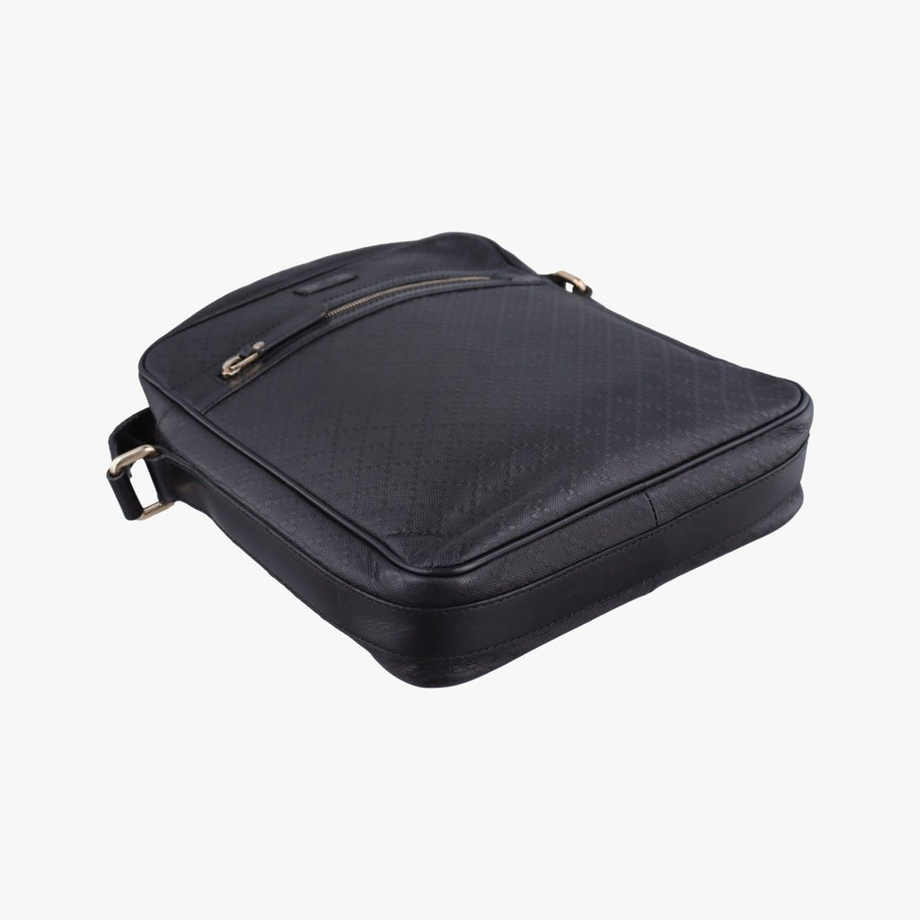Gucci Diamante Black Leather Tote — view 5