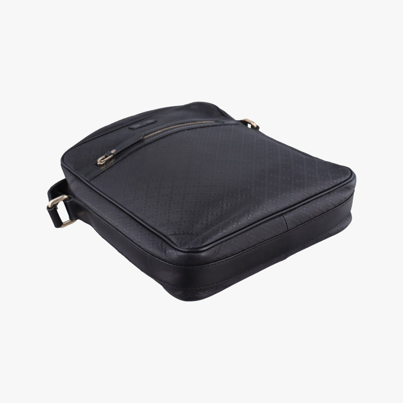 Gucci Diamante Black Leather Tote — view 5