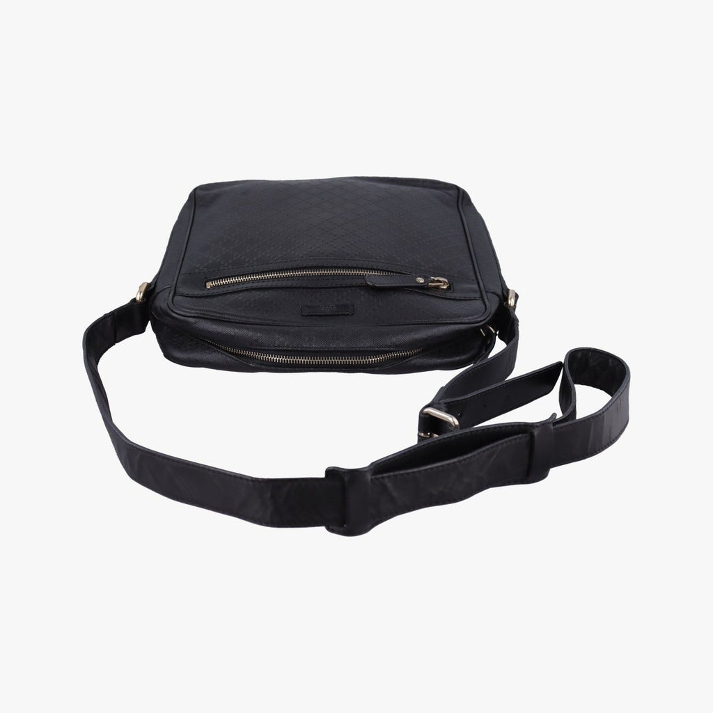 Gucci Diamante Black Leather Tote — view 8