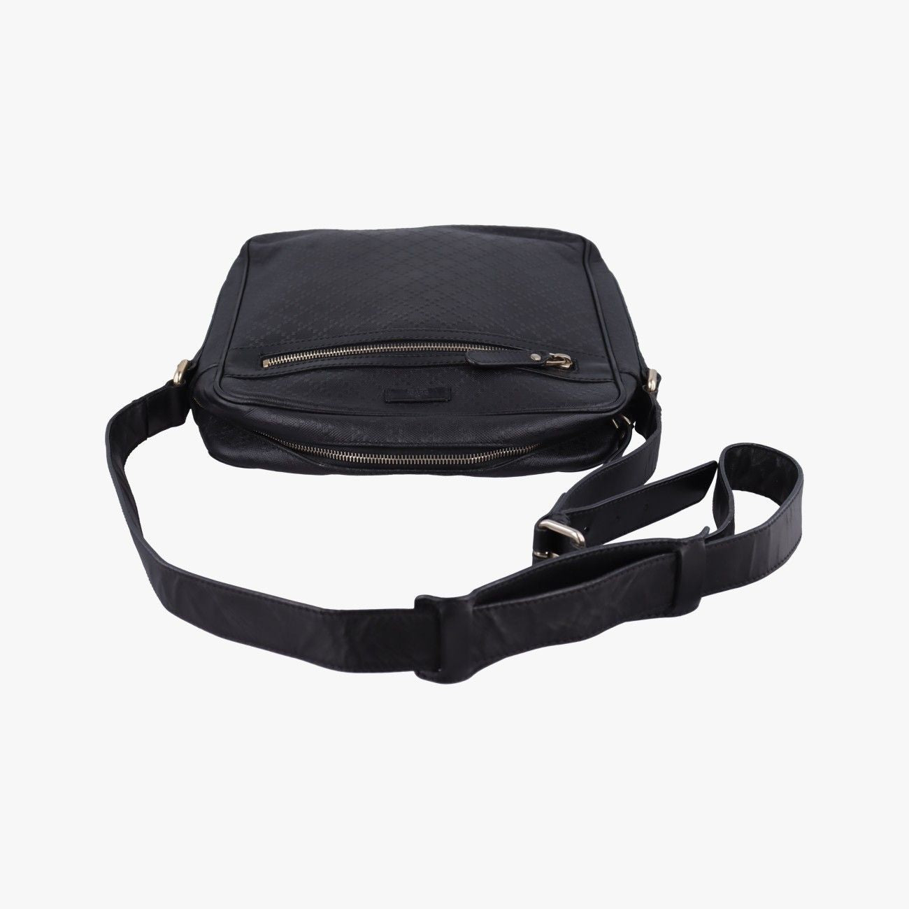 Gucci Diamante Black Leather Tote — view 8