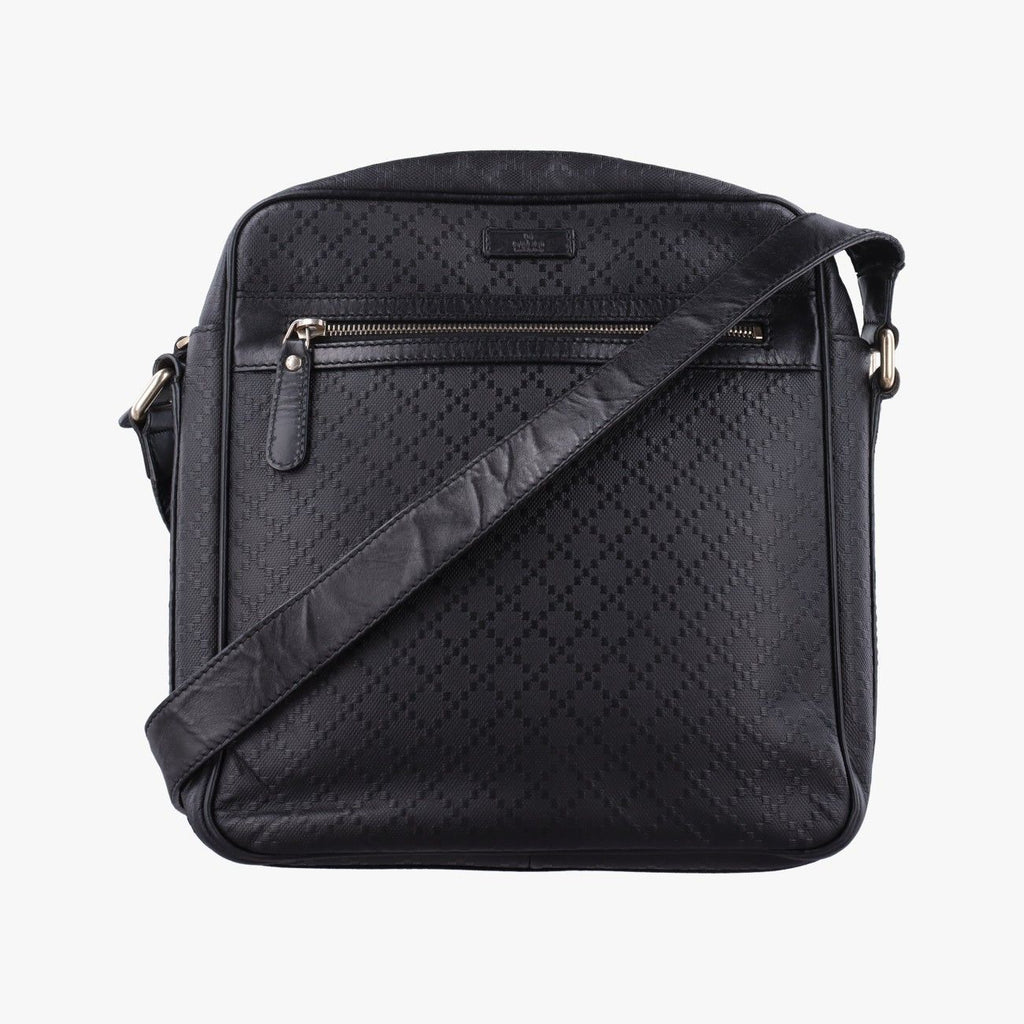 Gucci Diamante Black Leather Tote
